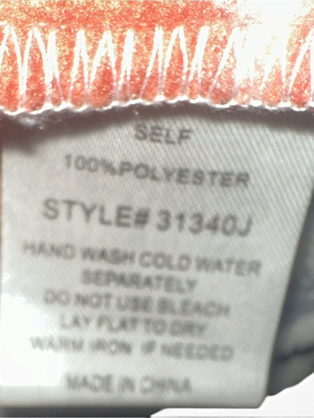 Lg Blue BWomen's Patterned Jacket - Orange, Black, White - Picture 5 of 5